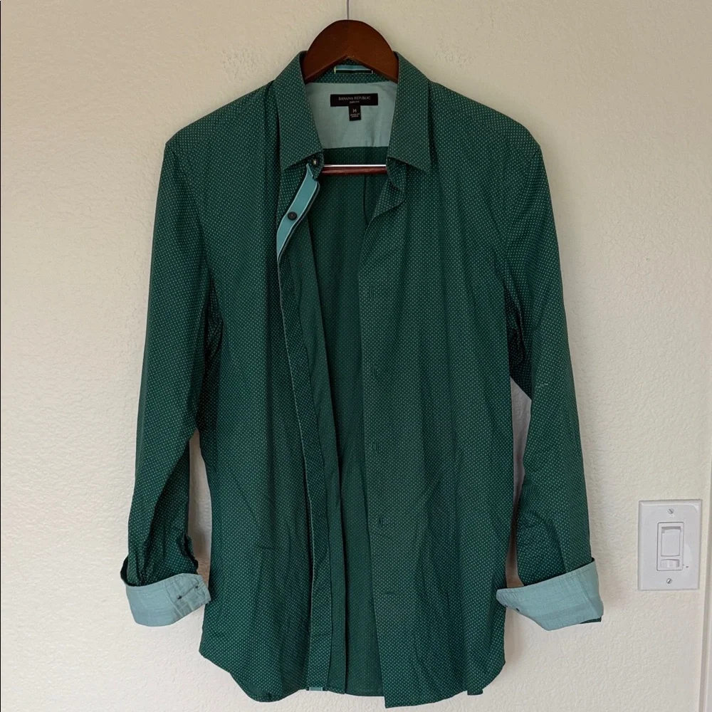 Banana Republic Men's Teal Shirt Jacket